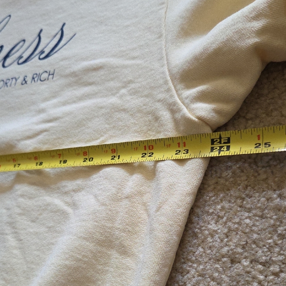 Sporty & Rich Butter Yellow Wellness Crewneck Sweatshirt 100% Cotton Sz M NEW - Picture 14 of 16